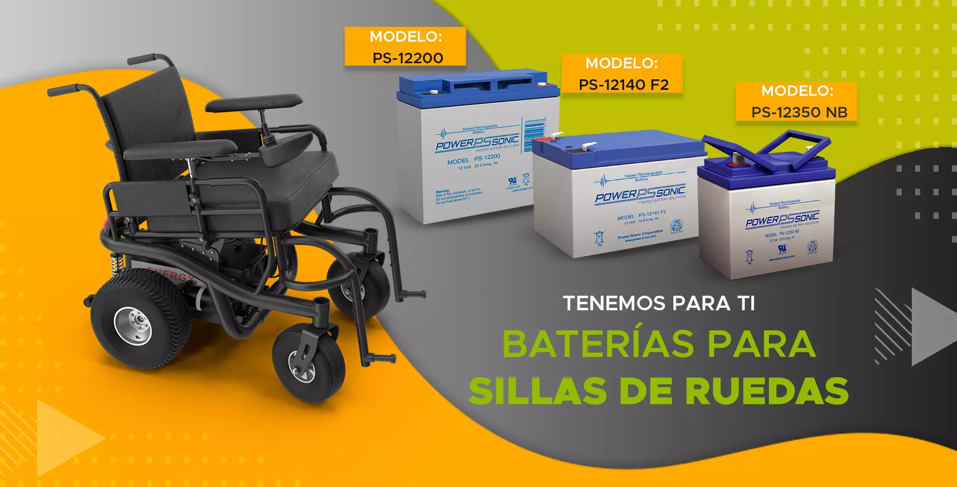 Baterias para sillas de ruedas